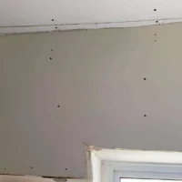 New plasterboard ceilings are installed in all rooms